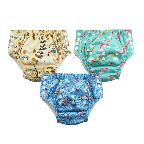 Chinmay Kids Swim Diaper for (6m-3 Year) Boys and Girl, Reusable Adjustable Washable One Size (Pack Of 3)