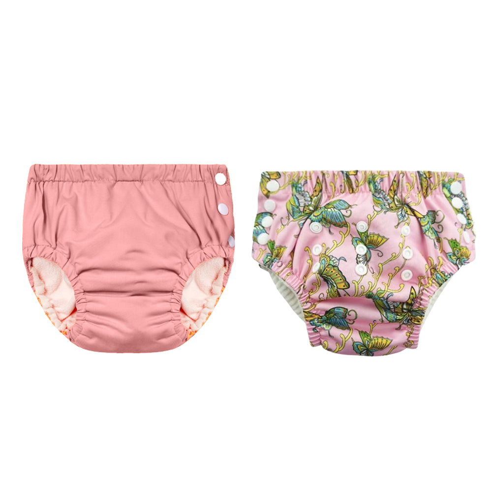 Chinmay Kids Reusable Swim Diaper Pants – Pack of 2 | Soft, Adjustable, Leak-Proof | Unisex Swimming Pool Wear for Infant Boys & Girls