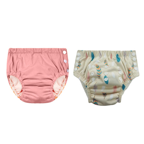 Chinmay Kids Reusable Swim Diaper Pants – Pack of 2 | Soft, Adjustable, Leak-Proof | Unisex Swimming Pool Wear for Infant Boys & Girls