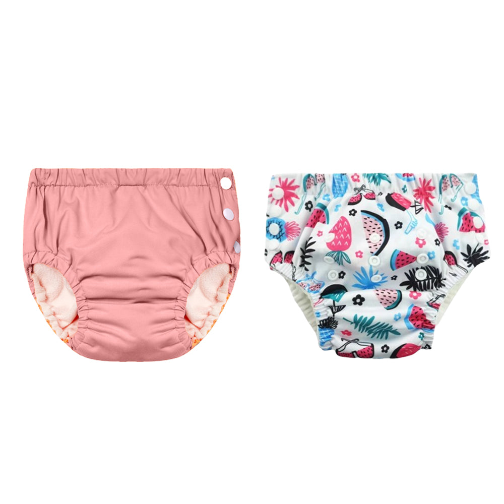 Chinmay Kids Reusable Swim Diaper Pants – Pack of 2 | Soft, Adjustable, Leak-Proof | Unisex Swimming Pool Wear for Infant Boys & Girls