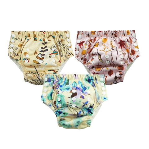 Chinmay Kids Swim Diaper for (6m-3 Year) Boys and Girl, Reusable Adjustable Washable One Size (Pack Of 3)