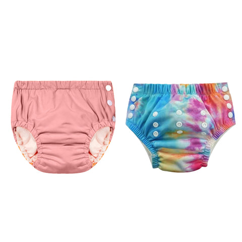 Chinmay Kids Reusable Swim Diaper Pants – Pack of 2 | Soft, Adjustable, Leak-Proof | Unisex Swimming Pool Wear for Infant Boys & Girls
