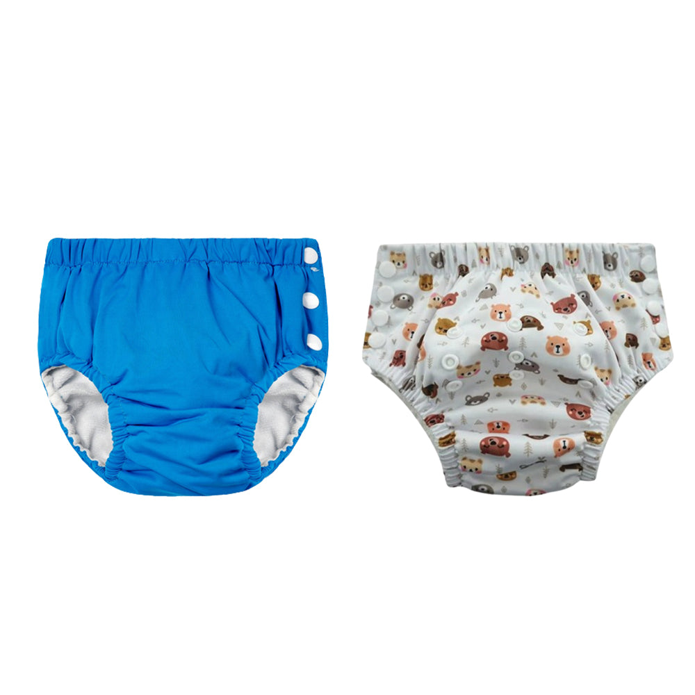 Chinmay Kids Reusable Swim Diaper Pants – Pack of 2 | Soft, Adjustable, Leak-Proof | Unisex Swimming Pool Wear for Infant Boys & Girls