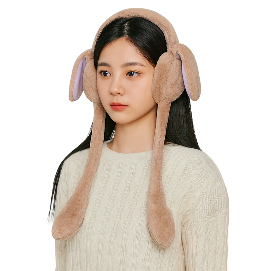 Chinmay Kids Soft & Warm Plush Winter Ear Muffs – Fluffy Faux Fur Ear Warmers for Kids, Girls & Women | Lightweight, Cozy & Premium Cold Weather Ear Protection