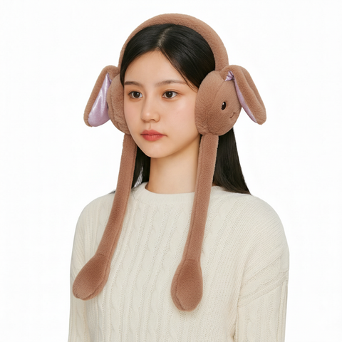 Chinmay Kids Soft & Warm Plush Winter Ear Muffs – Fluffy Faux Fur Ear Warmers for Kids, Girls & Women | Lightweight, Cozy & Premium Cold Weather Ear Protection