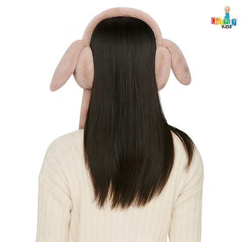 Chinmay Kids Soft & Warm Plush Winter Ear Muffs – Fluffy Faux Fur Ear Warmers for Kids, Girls & Women | Lightweight, Cozy & Premium Cold Weather Ear Protection