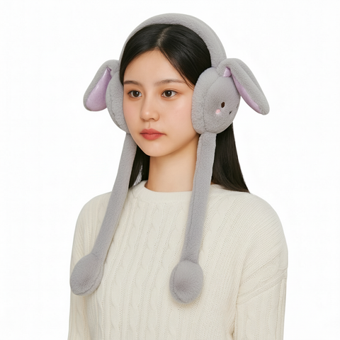 Chinmay Kids Soft & Warm Plush Winter Ear Muffs – Fluffy Faux Fur Ear Warmers for Kids, Girls & Women | Lightweight, Cozy & Premium Cold Weather Ear Protection