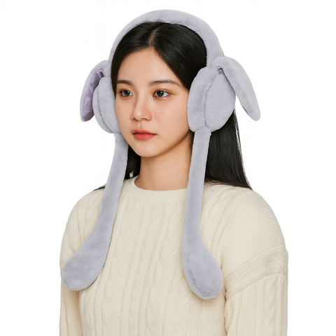 Chinmay Kids Soft & Warm Plush Winter Ear Muffs – Fluffy Faux Fur Ear Warmers for Kids, Girls & Women | Lightweight, Cozy & Premium Cold Weather Ear Protection