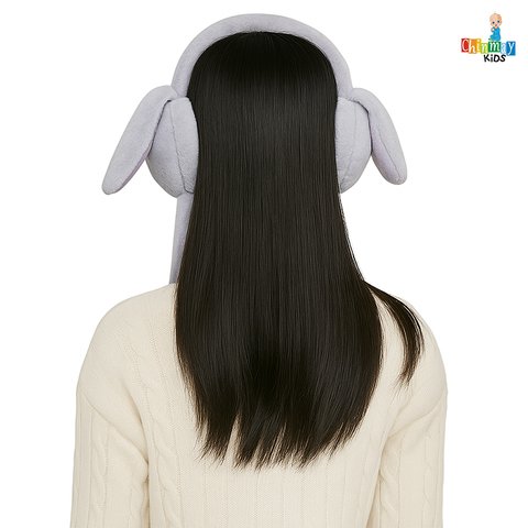 Chinmay Kids Soft & Warm Plush Winter Ear Muffs – Fluffy Faux Fur Ear Warmers for Kids, Girls & Women | Lightweight, Cozy & Premium Cold Weather Ear Protection