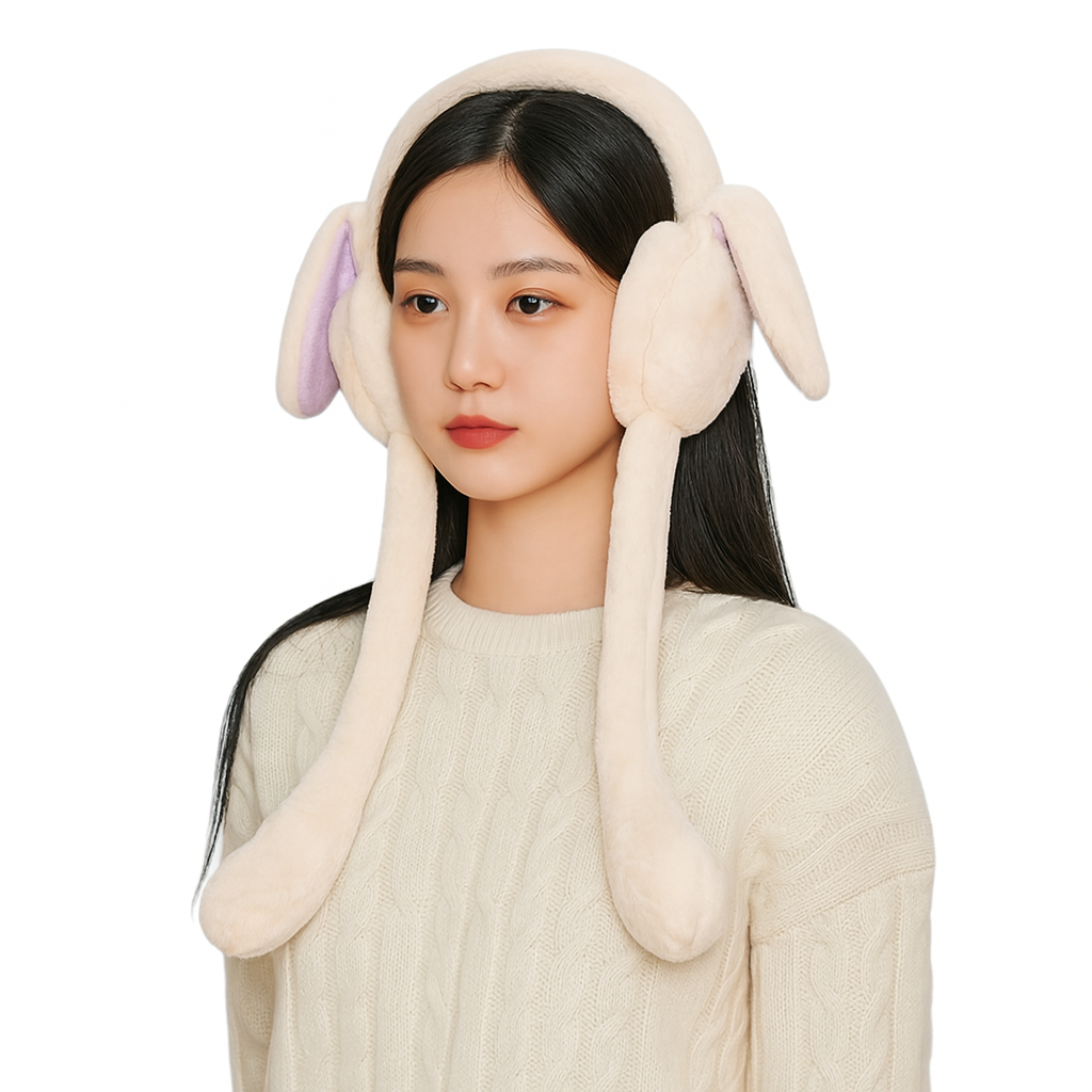 Chinmay Kids Soft & Warm Plush Winter Ear Muffs – Fluffy Faux Fur Ear Warmers for Kids, Girls & Women | Lightweight, Cozy & Premium Cold Weather Ear Protection