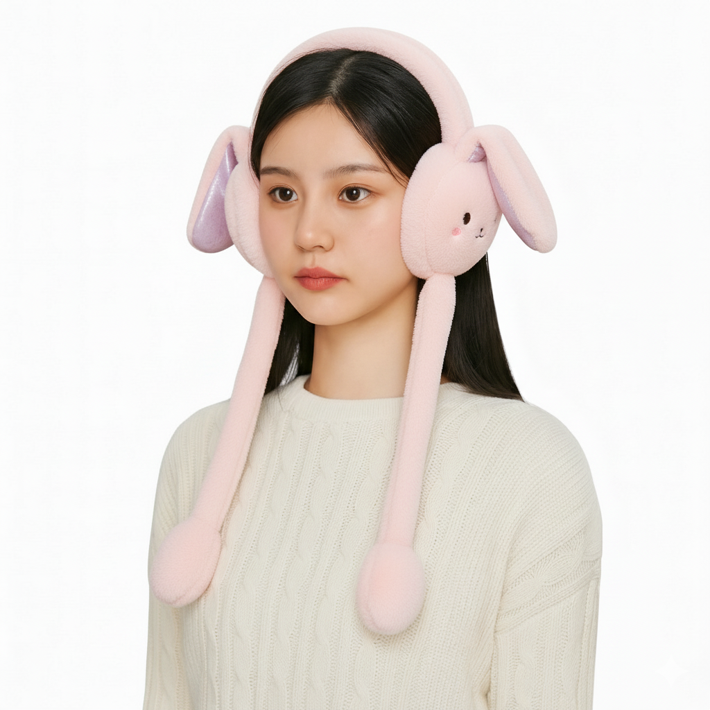 Chinmay Kids Soft & Warm Plush Winter Ear Muffs – Fluffy Faux Fur Ear Warmers for Kids, Girls & Women | Lightweight, Cozy & Premium Cold Weather Ear Protection