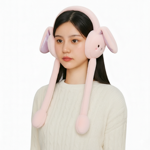 Chinmay Kids Soft & Warm Plush Winter Ear Muffs – Fluffy Faux Fur Ear Warmers for Kids, Girls & Women | Lightweight, Cozy & Premium Cold Weather Ear Protection