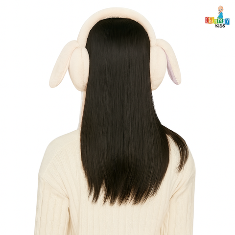 Chinmay Kids Soft & Warm Plush Winter Ear Muffs – Fluffy Faux Fur Ear Warmers for Kids, Girls & Women | Lightweight, Cozy & Premium Cold Weather Ear Protection