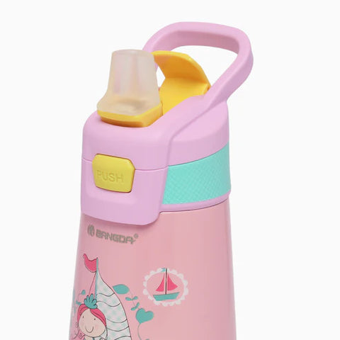Chinmay Kids Stainless Steel Insulated Sipper 350ml | Spill-Proof, BPA-Free, Leak-Proof for Kids