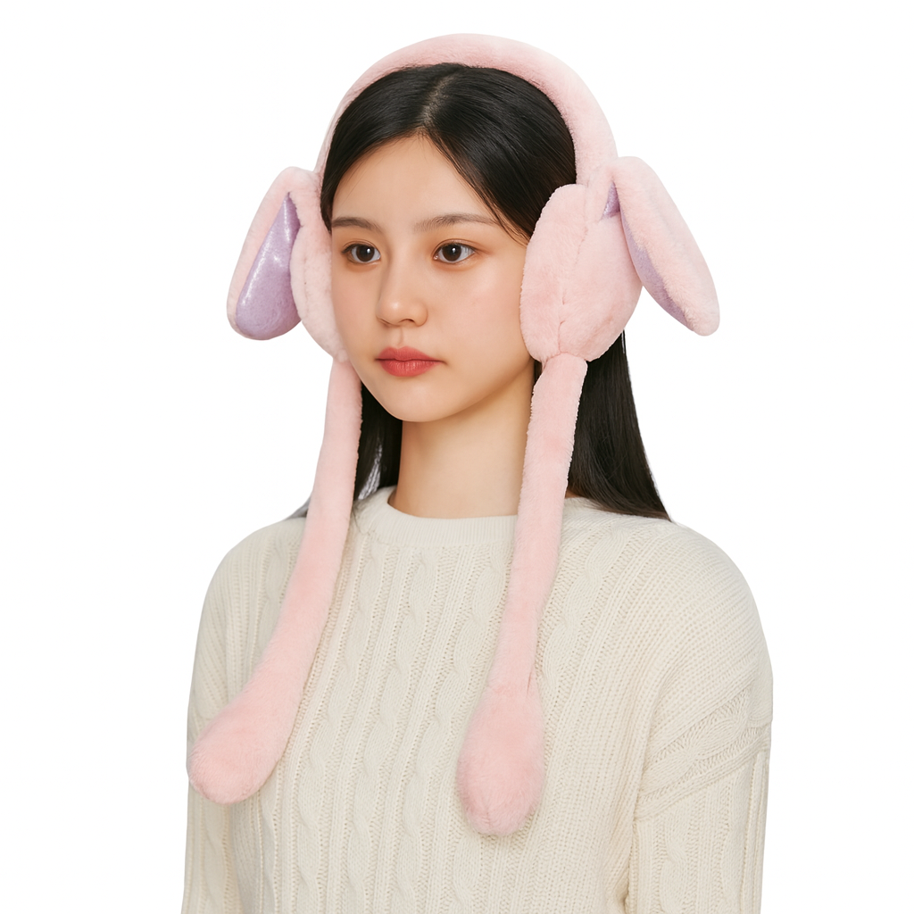 Chinmay Kids Soft & Warm Plush Winter Ear Muffs – Fluffy Faux Fur Ear Warmers for Kids, Girls & Women | Lightweight, Cozy & Premium Cold Weather Ear Protection