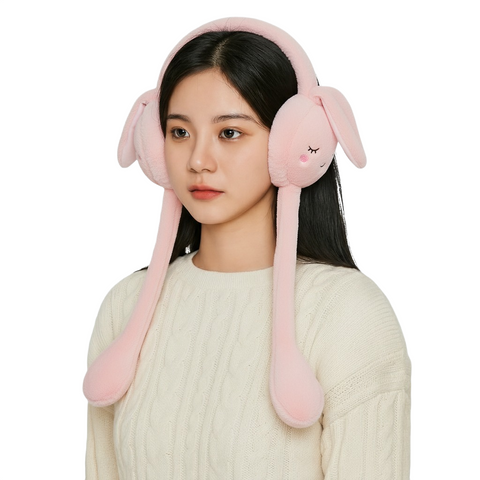 Chinmay Kids Soft & Warm Plush Winter Ear Muffs – Fluffy Faux Fur Ear Warmers for Kids, Girls & Women | Lightweight, Cozy & Premium Cold Weather Ear Protection