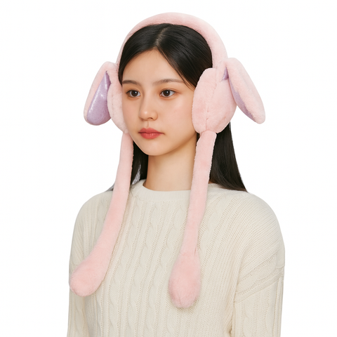 Chinmay Kids Soft & Warm Plush Winter Ear Muffs – Fluffy Faux Fur Ear Warmers for Kids, Girls & Women | Lightweight, Cozy & Premium Cold Weather Ear Protection