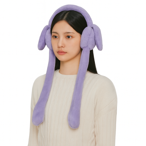 Chinmay Kids Soft & Warm Plush Winter Ear Muffs – Fluffy Faux Fur Ear Warmers for Kids, Girls & Women | Lightweight, Cozy & Premium Cold Weather Ear Protection