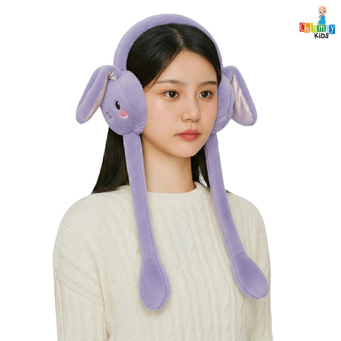 Chinmay Kids Soft & Warm Plush Winter Ear Muffs – Fluffy Faux Fur Ear Warmers for Kids, Girls & Women | Lightweight, Cozy & Premium Cold Weather Ear Protection