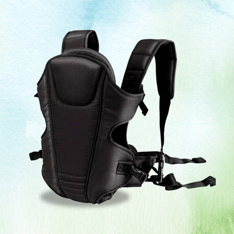 Teeny Weeny Baby Carrier Bag in 3-in-1 Ergonomic Adjustable Sling Kangaroo Design with Carrying Basket for Front & Back Use for Infant Child and Mother Travel - 0 to 2 Year (Black1)