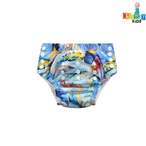 Chinmay Kids Reusable Swim Diaper Pants – Pack of 2 | Soft, Adjustable, Leak-Proof | Unisex Swimming Pool Wear for Infant Boys & Girls