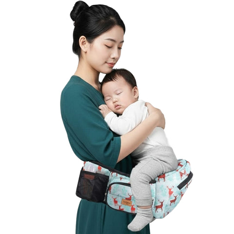 Click to see full view Chinmay Kids 6-in-1 Baby Carrier with Hip Seat & Built-in Mini Diaper Bag | Convertible to Sling Carry Bag | Adjustable Ergonomic Design for Toddlers (5–36 Months, Up to 18 kg) Multicolor