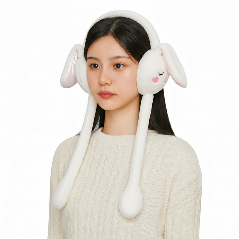 Chinmay Kids Soft & Warm Plush Winter Ear Muffs – Fluffy Faux Fur Ear Warmers for Kids, Girls & Women | Lightweight, Cozy & Premium Cold Weather Ear Protection