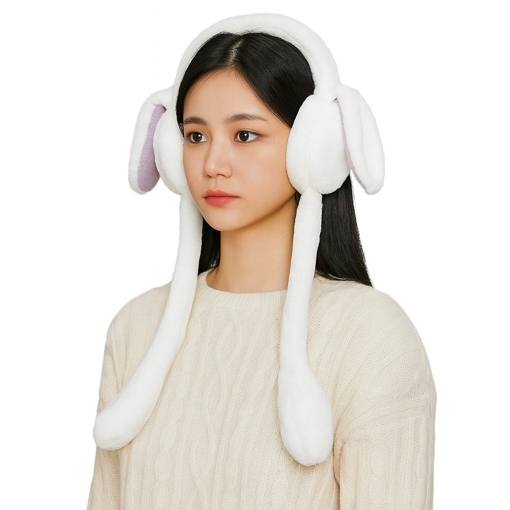 Chinmay Kids Soft & Warm Plush Winter Ear Muffs – Fluffy Faux Fur Ear Warmers for Kids, Girls & Women | Lightweight, Cozy & Premium Cold Weather Ear Protection