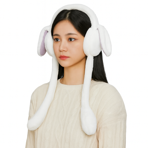 Chinmay Kids Soft & Warm Plush Winter Ear Muffs – Fluffy Faux Fur Ear Warmers for Kids, Girls & Women | Lightweight, Cozy & Premium Cold Weather Ear Protection