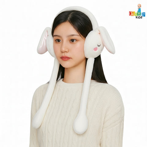 Chinmay Kids Soft & Warm Plush Winter Ear Muffs – Fluffy Faux Fur Ear Warmers for Kids, Girls & Women | Lightweight, Cozy & Premium Cold Weather Ear Protection
