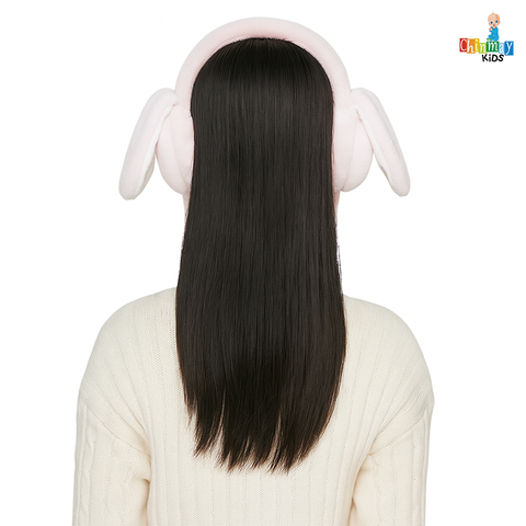 Chinmay Kids Soft & Warm Plush Winter Ear Muffs – Fluffy Faux Fur Ear Warmers for Kids, Girls & Women | Lightweight, Cozy & Premium Cold Weather Ear Protection